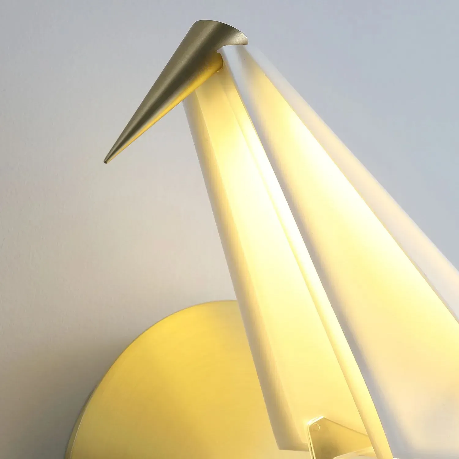 Orr Luz de Pared Moderna Inusual con Aves en PC y Metal para Dormitorio, Estudio y Sala