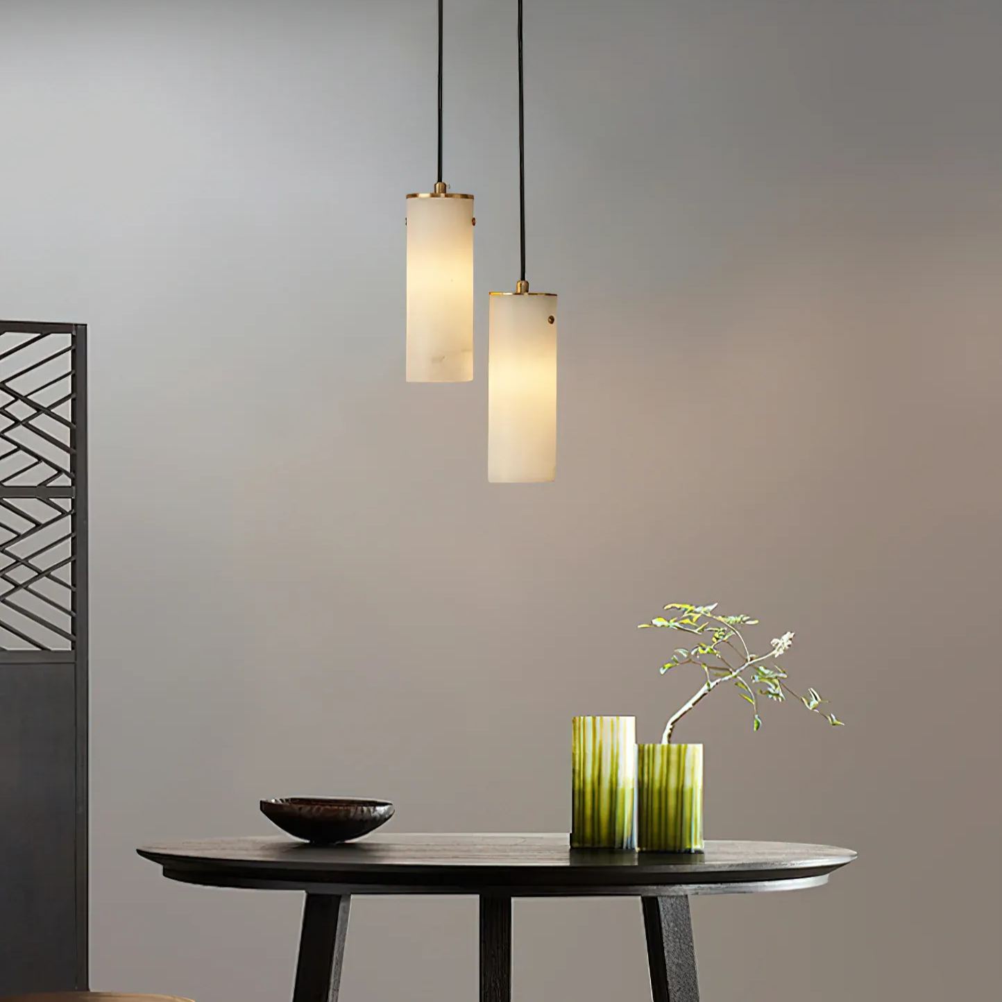 Ozawa Modern Vertical Pendant Light Metal Indoor