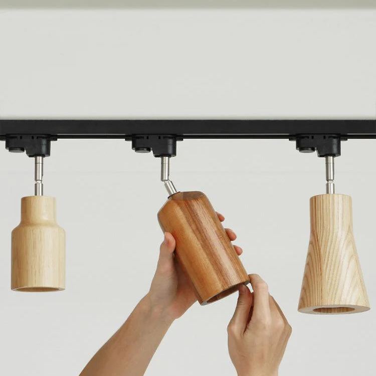 Ozawa Modern Wood Track Ceiling Light Living Room Bedroom Hallway