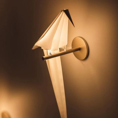 Orr Modern Unusual Bird PC Metal Wall Light Bedroom Study Living Room