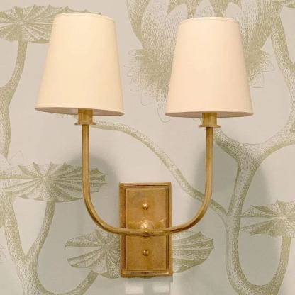 Alessio Retro Clásico Metal Textil Aplique Sombras Dormitorio Cuarto de Baño Pasillo