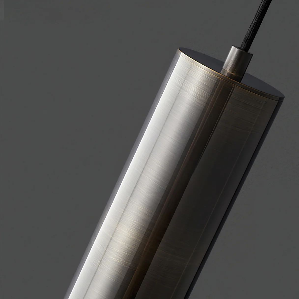 Meza Modern Cylinder Metal Acrylic Pendant Light Bedroom Dining Room