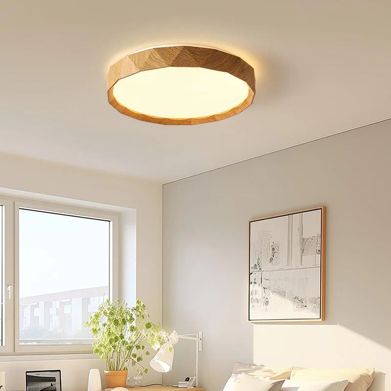 Ozawa Minimalism Walnut Wood Ceiling Lamp Bedroom  Dining Room
