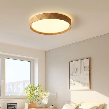 Ozawa Minimalism Walnut Wood Ceiling Lamp Bedroom  Dining Room