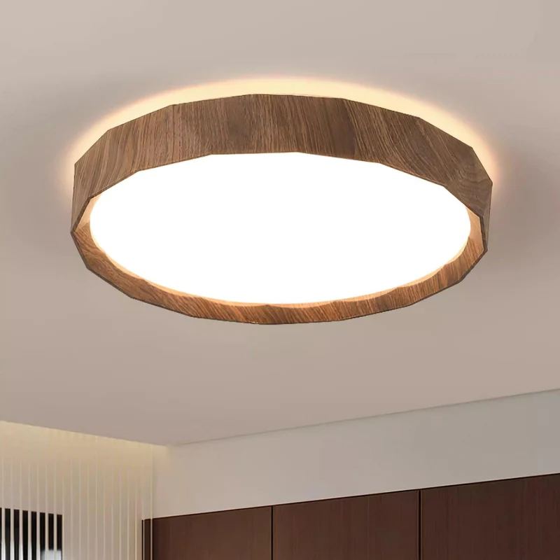 Ozawa Minimalism Walnut Wood Ceiling Lamp Bedroom  Dining Room