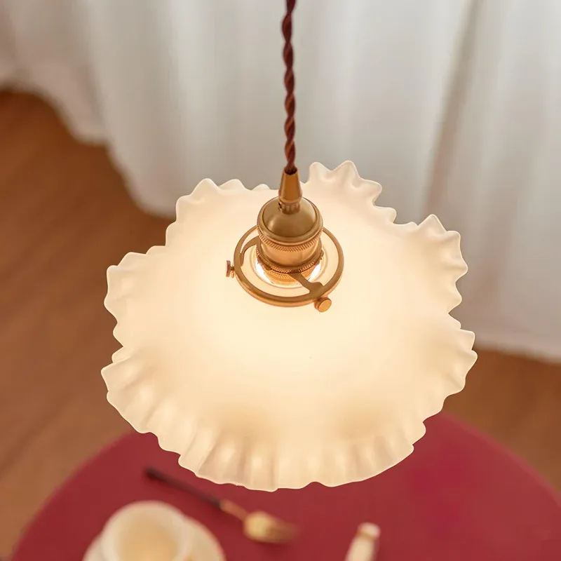 Carins Vintage Flower Glass Pendant Light Shades Bedroom Dining Room