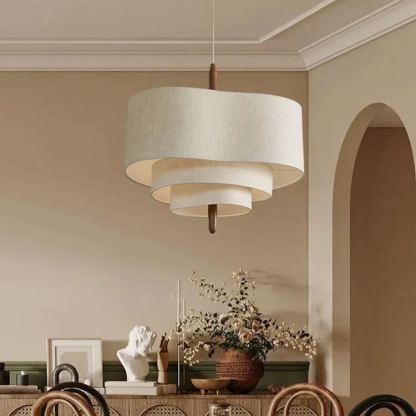 Renée Modern Pebble Fabric Pendant Light Bedroom Dining Room