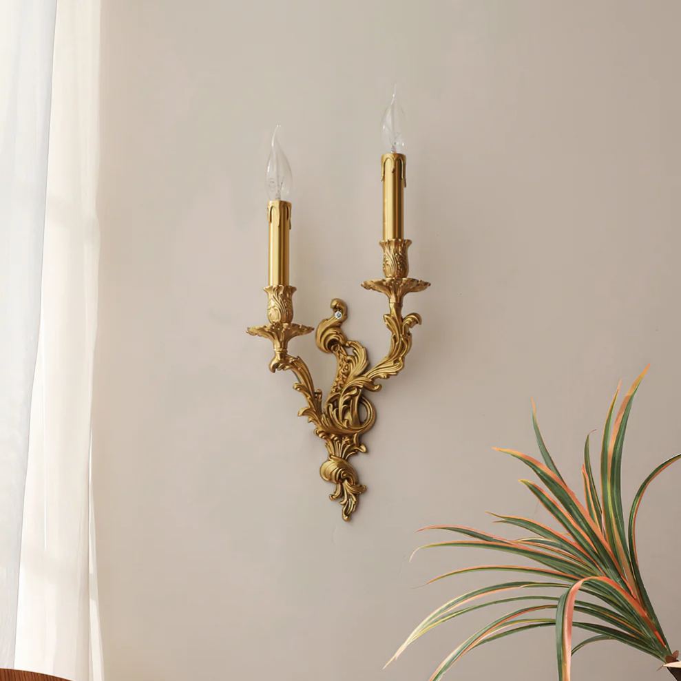 Alessio Vintage Palace Candle Wall Light Living Room Bedroom Bathroom