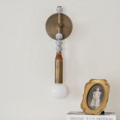 Alessio Vintage Unusual Marble Wall Light Fixture Bedroom Hallway