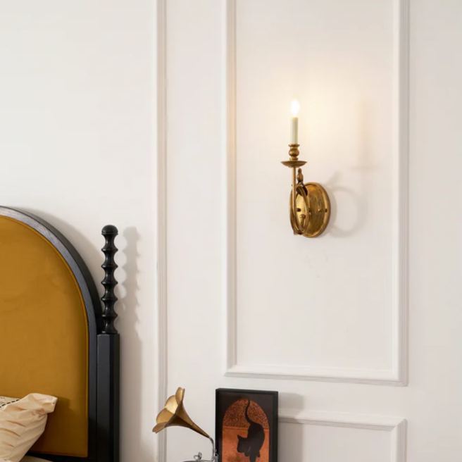 Alessio Vintage Palace Candle Wall Light Fixture Bedroom Hallway