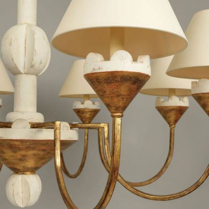 Alessio Gorgeous Metal Wood Fabric Pendant Light Dining Room Bedroom