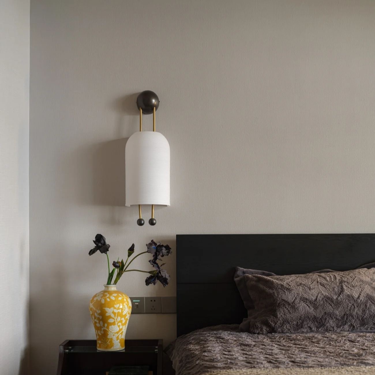 Alessio Metal Glass White Wall Lamp Dining Room Bedroom