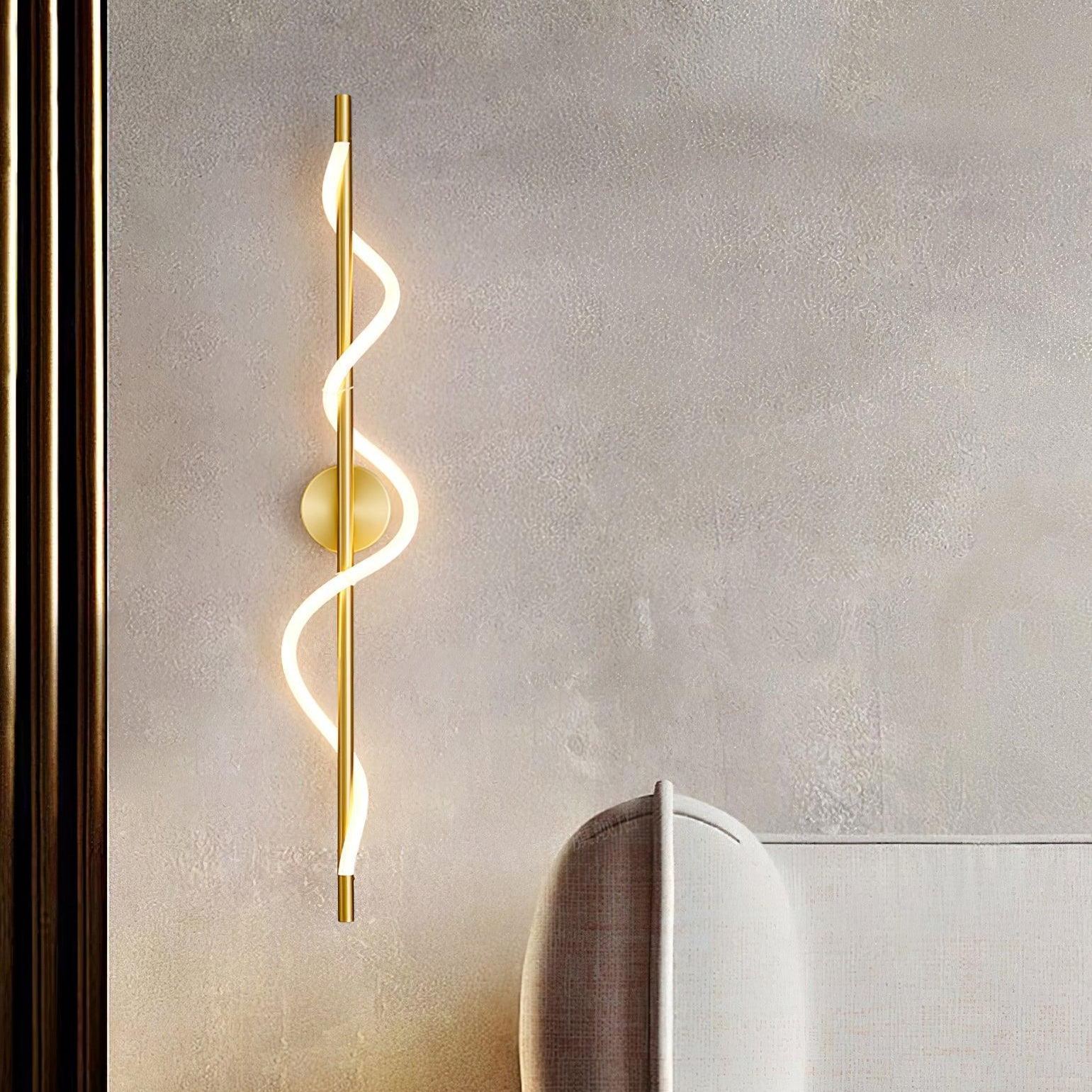 Valentina Moderno Flexible Curva Metal Lámpara de Pared Dormitorio Salón