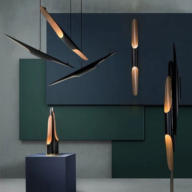 Orr Moderno Minimalismo Largo Metal Lámpara de Pared Dormitorio Salón Pasillo