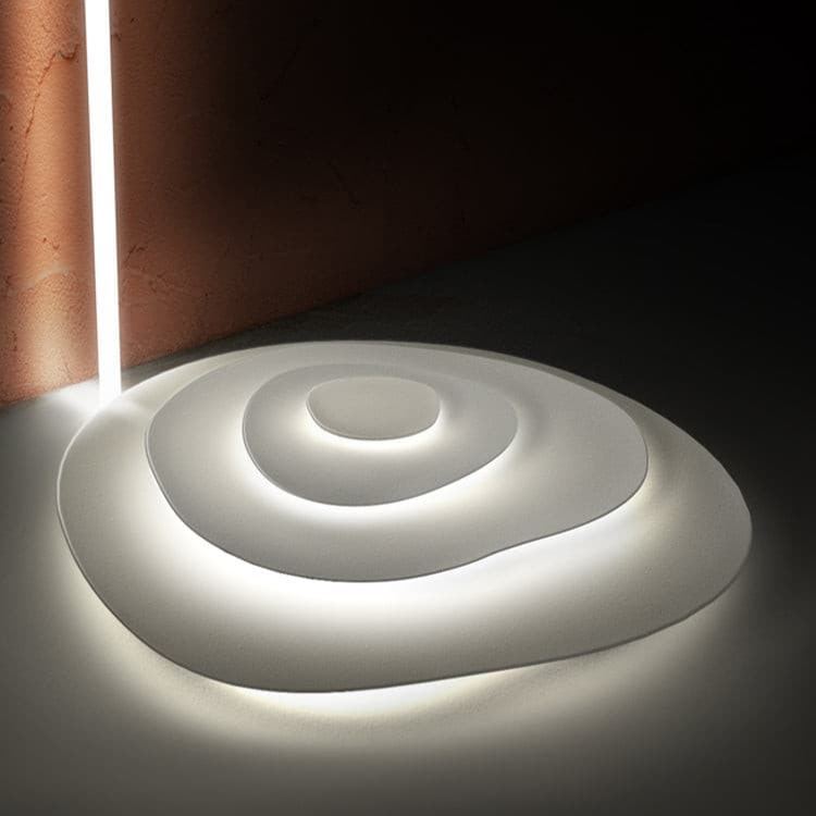 Quinn Modern Ripple Metal Ceiling Light Fixture Bedroom Living Room