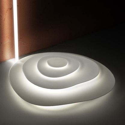 Quinn Modern Ripple Metal Ceiling Light Fixture Bedroom Living Room