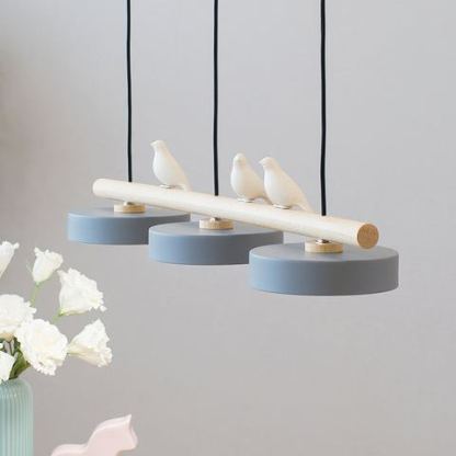 Morandi Moderna Metal Madera Resina Acrílico Lámpara Colgante Comedor Dormitorio