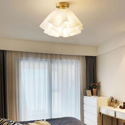 Carins Modern Unusual LED Ceiling Light Brass Plastic Bathrooms