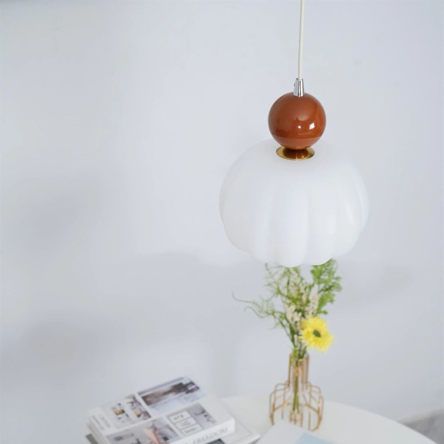 Hailie Modern Round Acrylic Pendant Light Shades Bedroom Dining Room