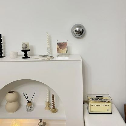 Orr Luz de Pared Moderna Inusual con Esfera de Metal para Dormitorio , Pasillo y Sala