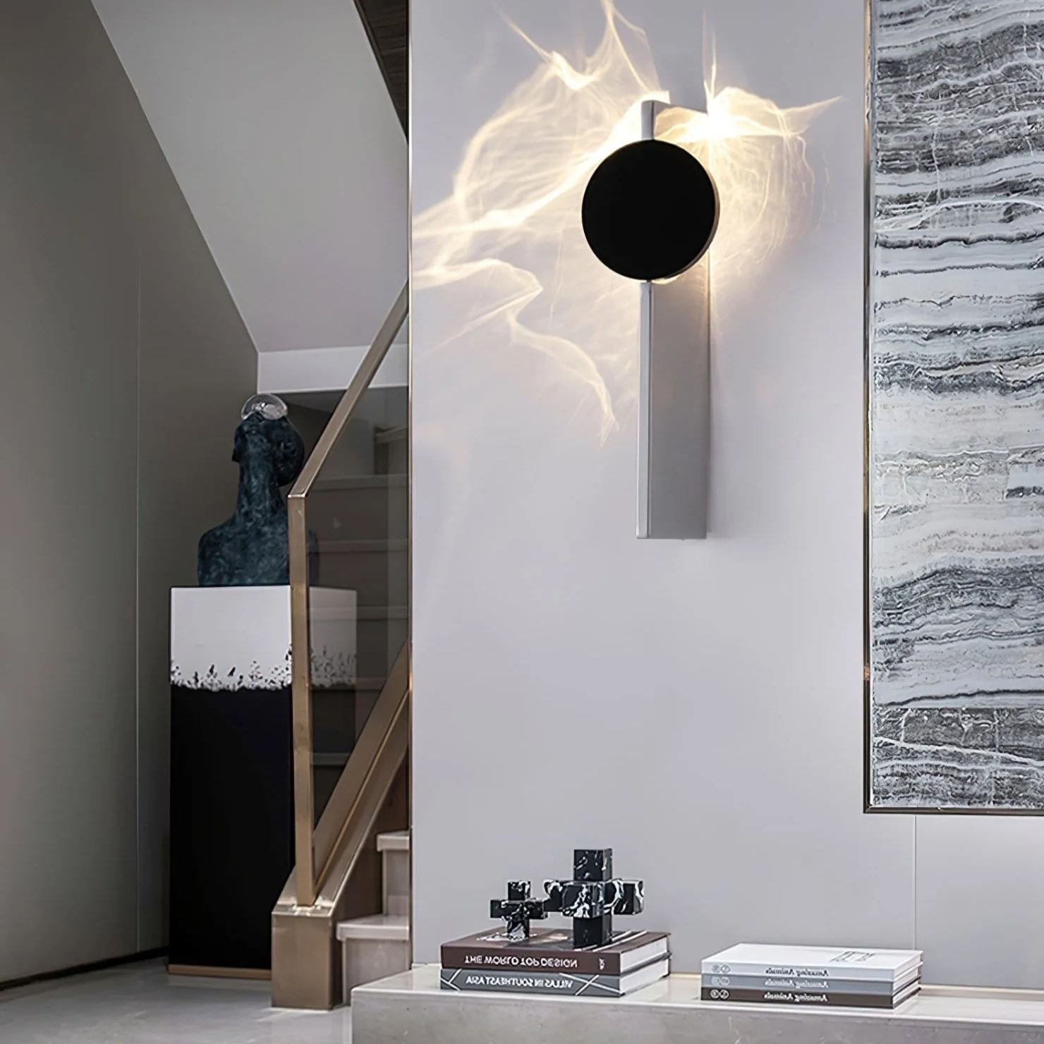 Edge Modern Creative Metal Wall Light Bedroom Hallway Living Room