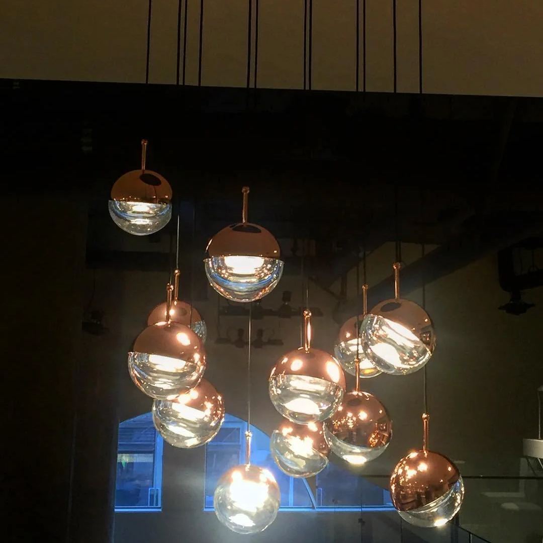 Hailie Moderno Oro Metal Acrílico Colgante Luz Dormitorio Sala de estar