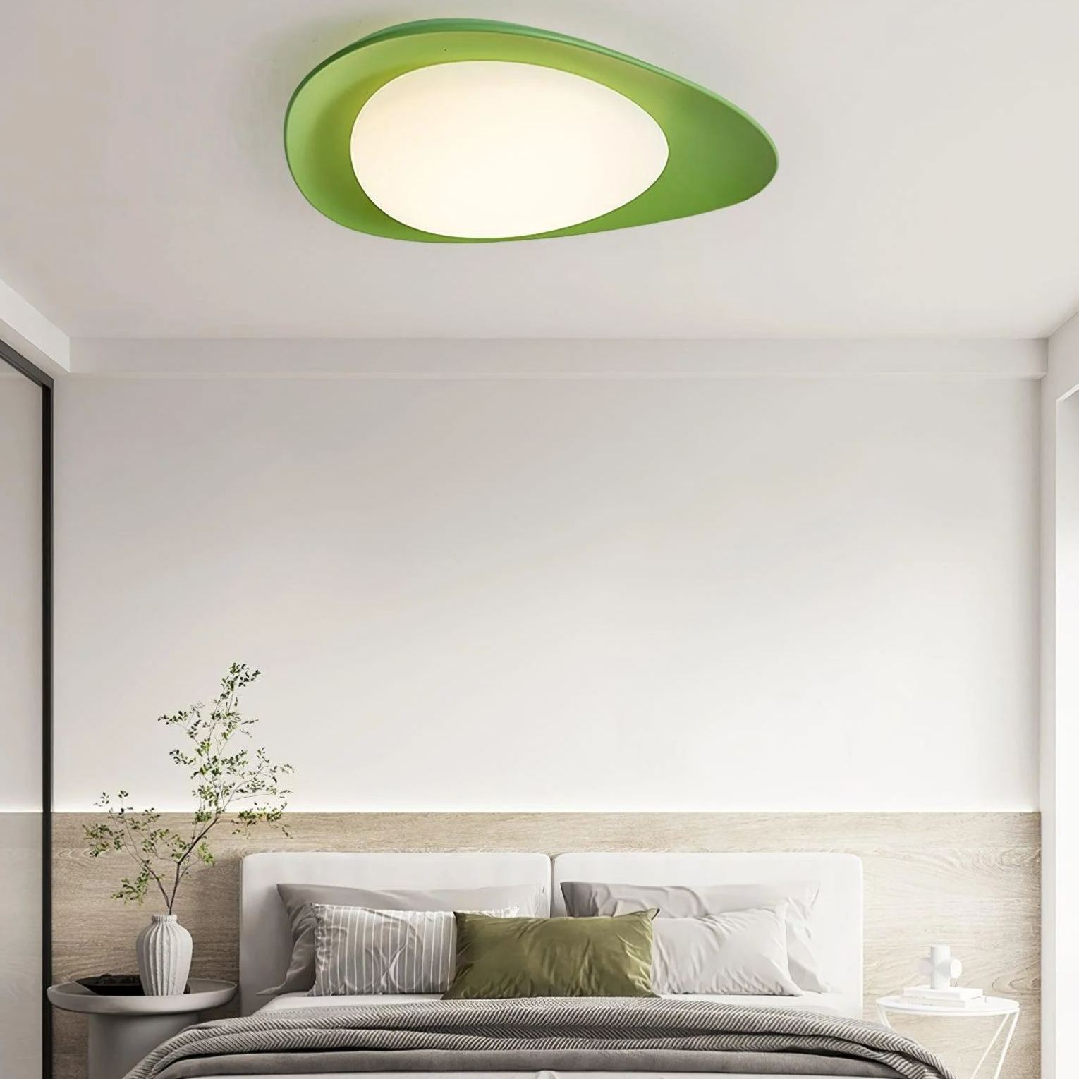 Quinn Luz de Techo Moderna Inusual de Resina y PE para Dormitorio , Pasillo y Sala