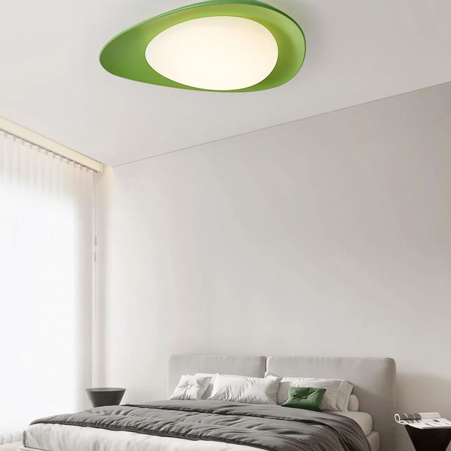 Quinn Luz de Techo Moderna Inusual de Resina y PE para Dormitorio , Pasillo y Sala