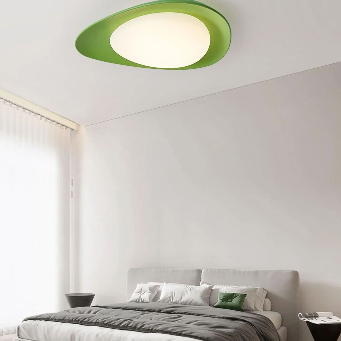 Quinn Luz de Techo Moderna Inusual de Resina y PE para Dormitorio , Pasillo y Sala