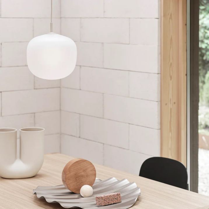 Hailie Moderno Redondo Metal Vidrio Lámpara Colgante Dormitorio Comedor