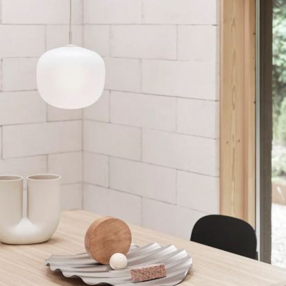 Hailie Moderno Redondo Metal Vidrio Lámpara Colgante Dormitorio Comedor