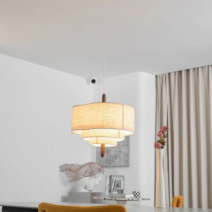 Renée Moderno Guijarro Textil Lámpara Colgante Dormitorio Comedor