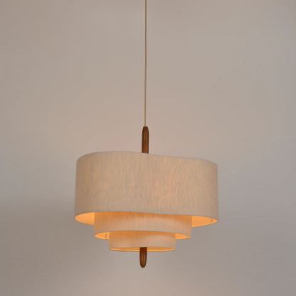 Renée Moderno Guijarro Textil Lámpara Colgante Dormitorio Comedor