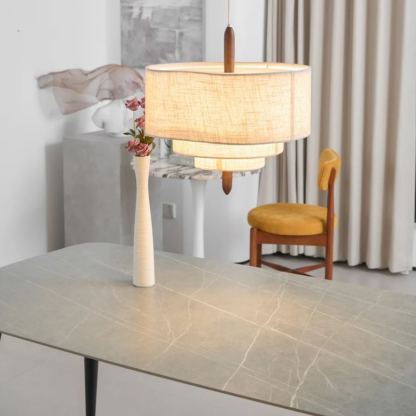 Renée Moderno Guijarro Textil Lámpara Colgante Dormitorio Comedor