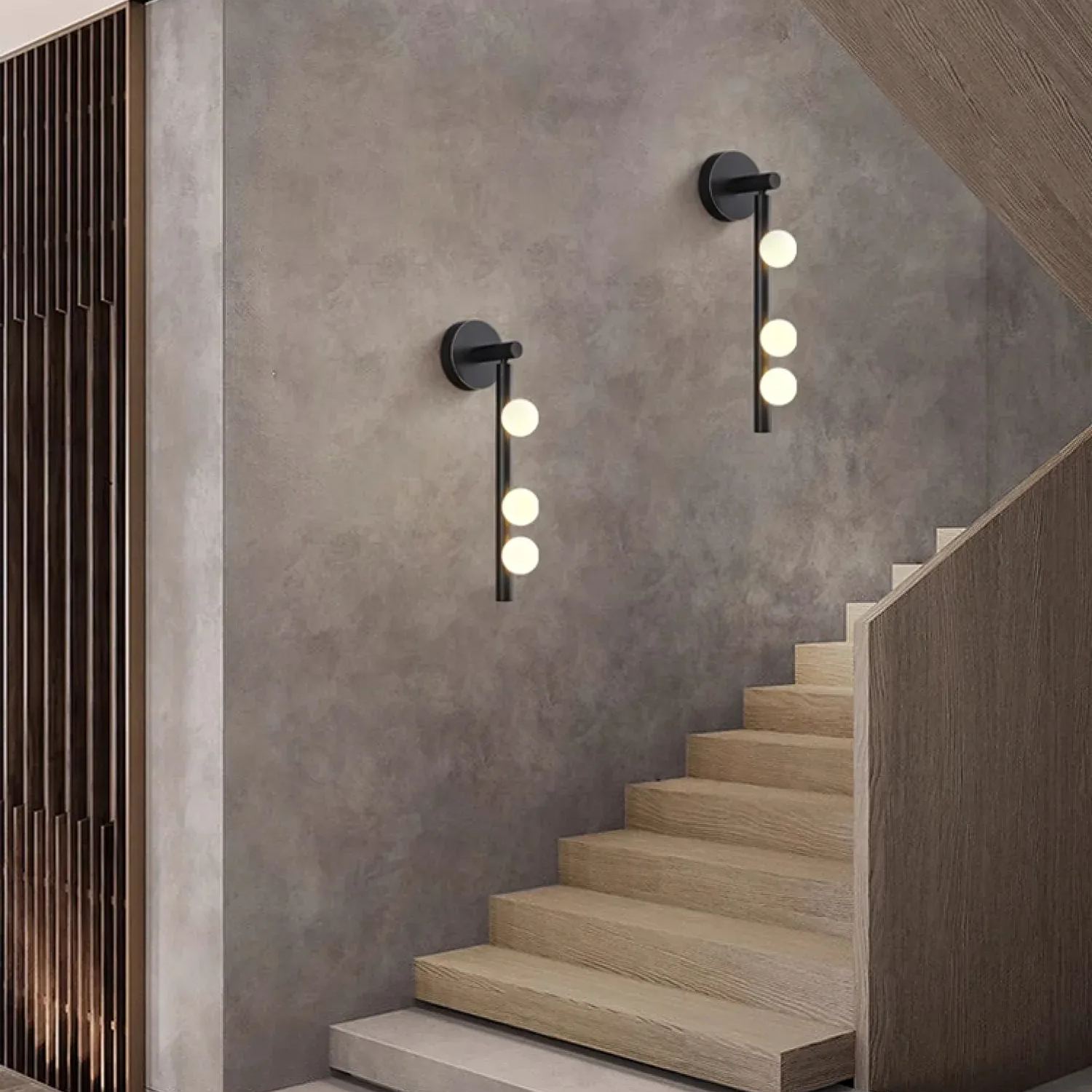 Edge Minimalismo Metal Vidrio Lámpara de Pared Dormitorio Salón