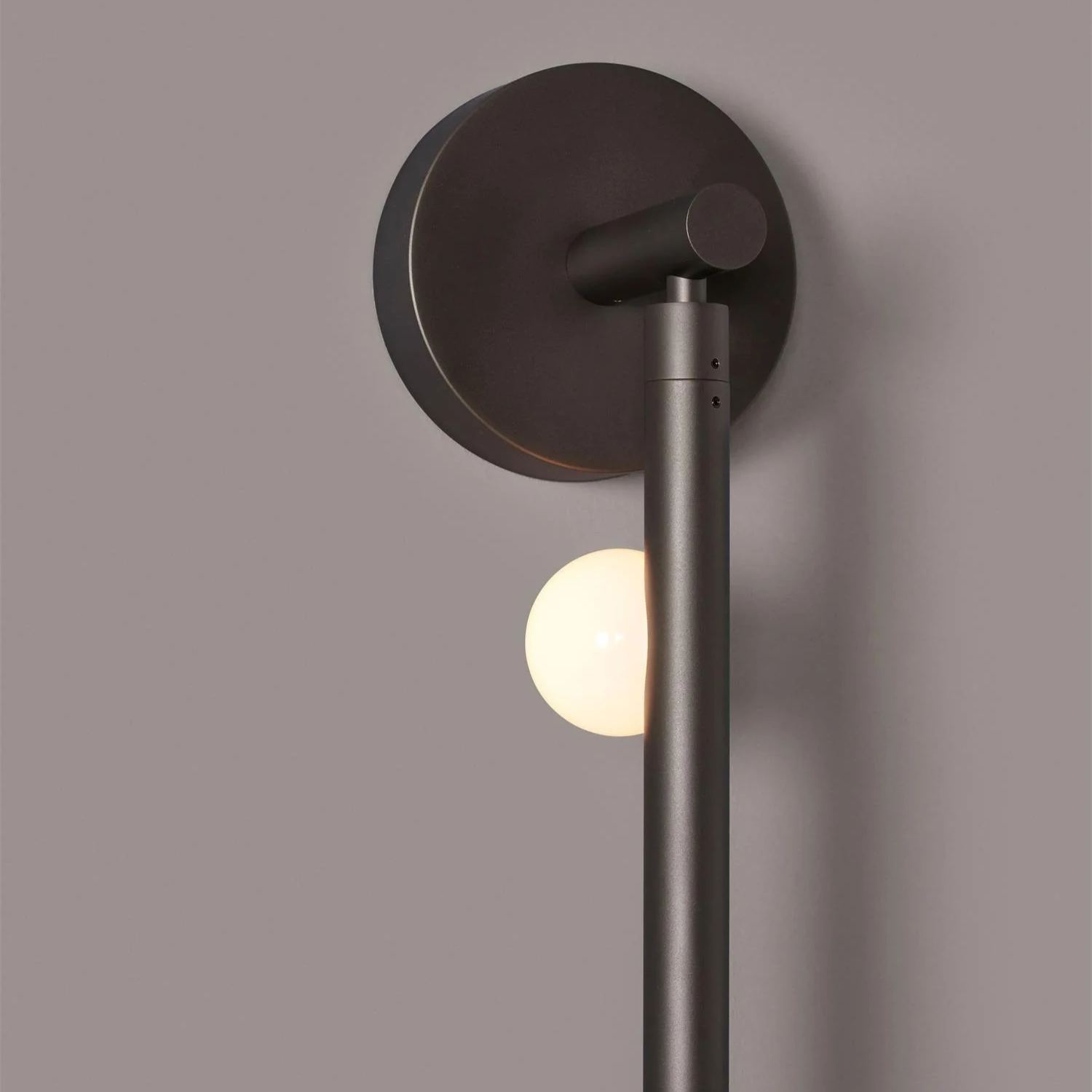 Edge Minimalismo Metal Vidrio Lámpara de Pared Dormitorio Salón