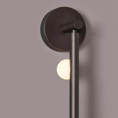 Edge Minimalismo Metal Vidrio Lámpara de Pared Dormitorio Salón