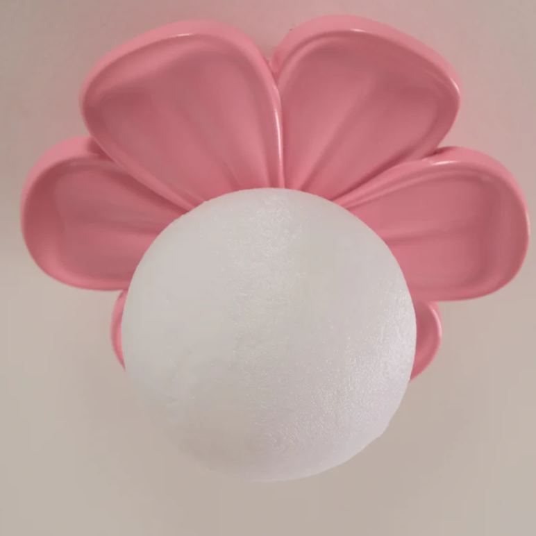 Carins Resina Rosa Beige Flor Lámpara de Techo Dormitorio Comedor