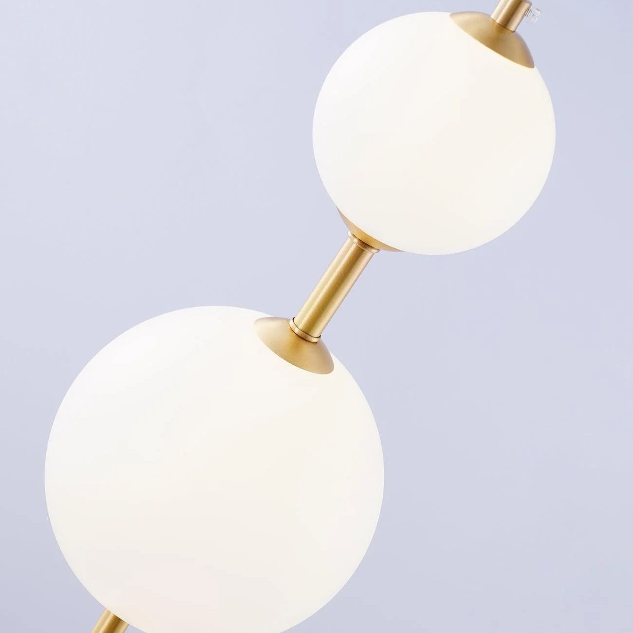 Edge Minimalismo Latón Negro Metal Vidrio Lámpara Colgante Dormitorio Salón