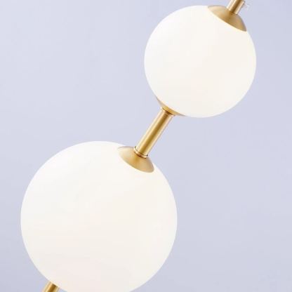 Edge Minimalismo Latón Negro Metal Vidrio Lámpara Colgante Dormitorio Salón