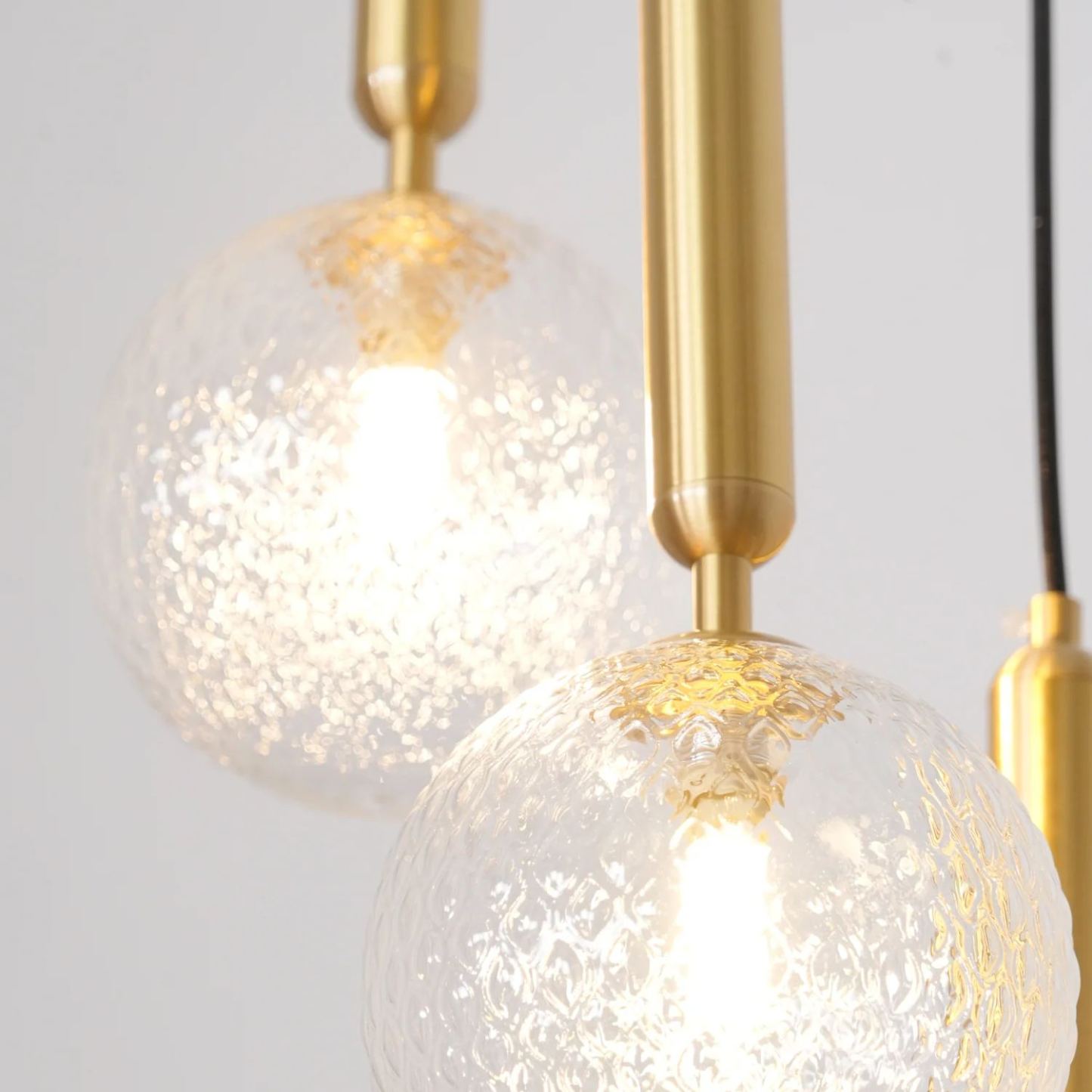 Hailie Minimalismo Metal Vidrio Lámpara Colgante Dormitorio Salón