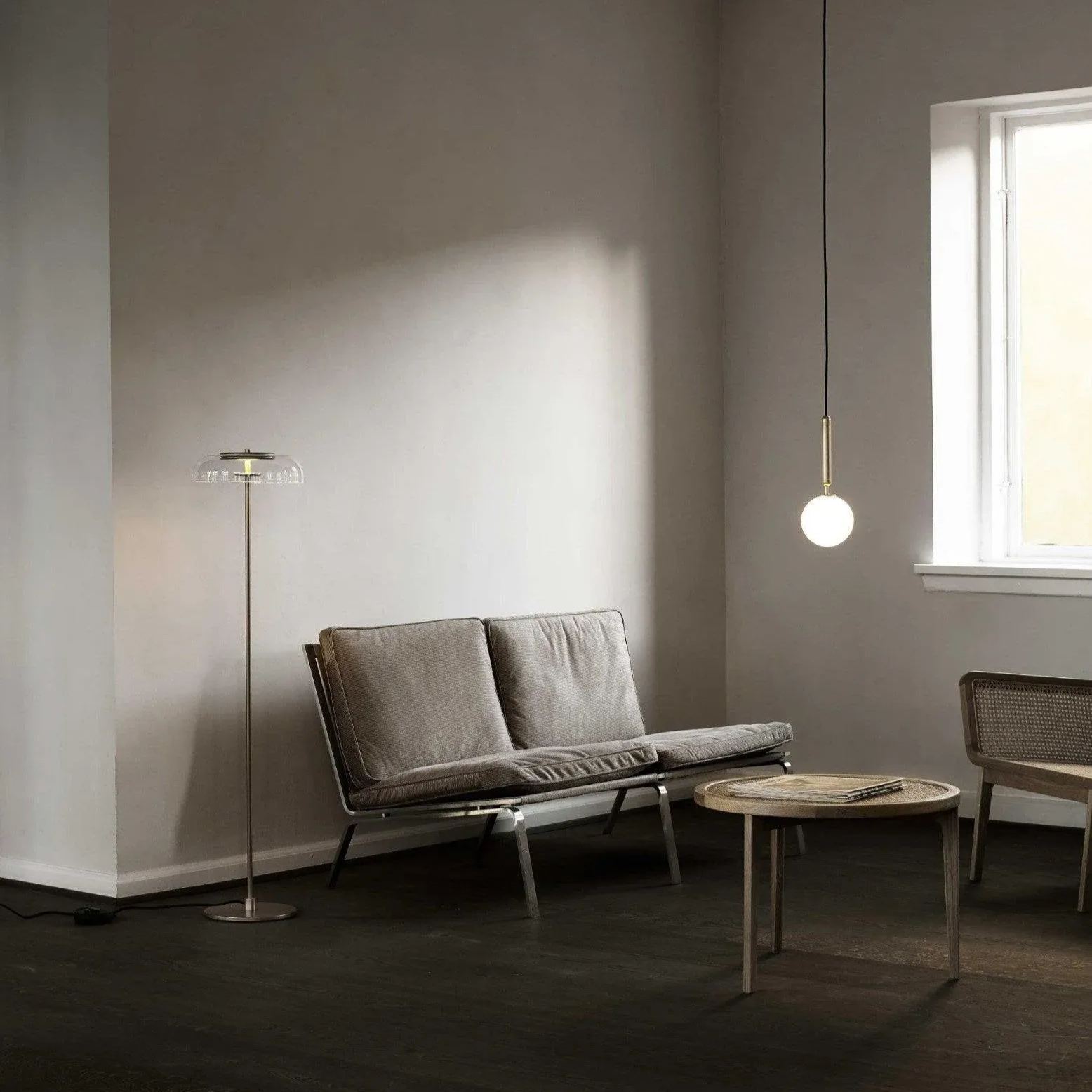 Hailie Minimalismo Metal Vidrio Lámpara Colgante Dormitorio Salón