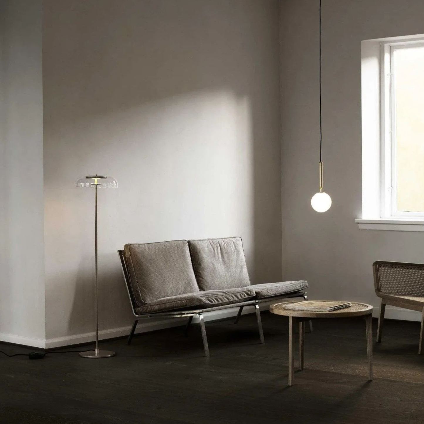 Hailie Minimalismo Metal Vidrio Lámpara Colgante Dormitorio Salón