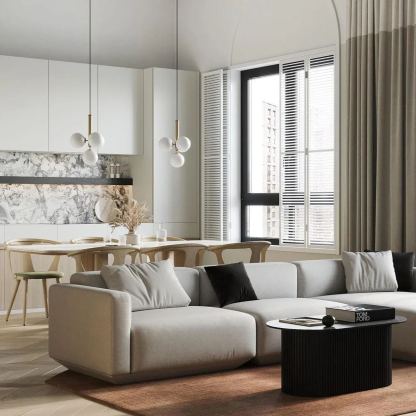 Hailie Minimalismo Metal Vidrio Lámpara Colgante Dormitorio Salón