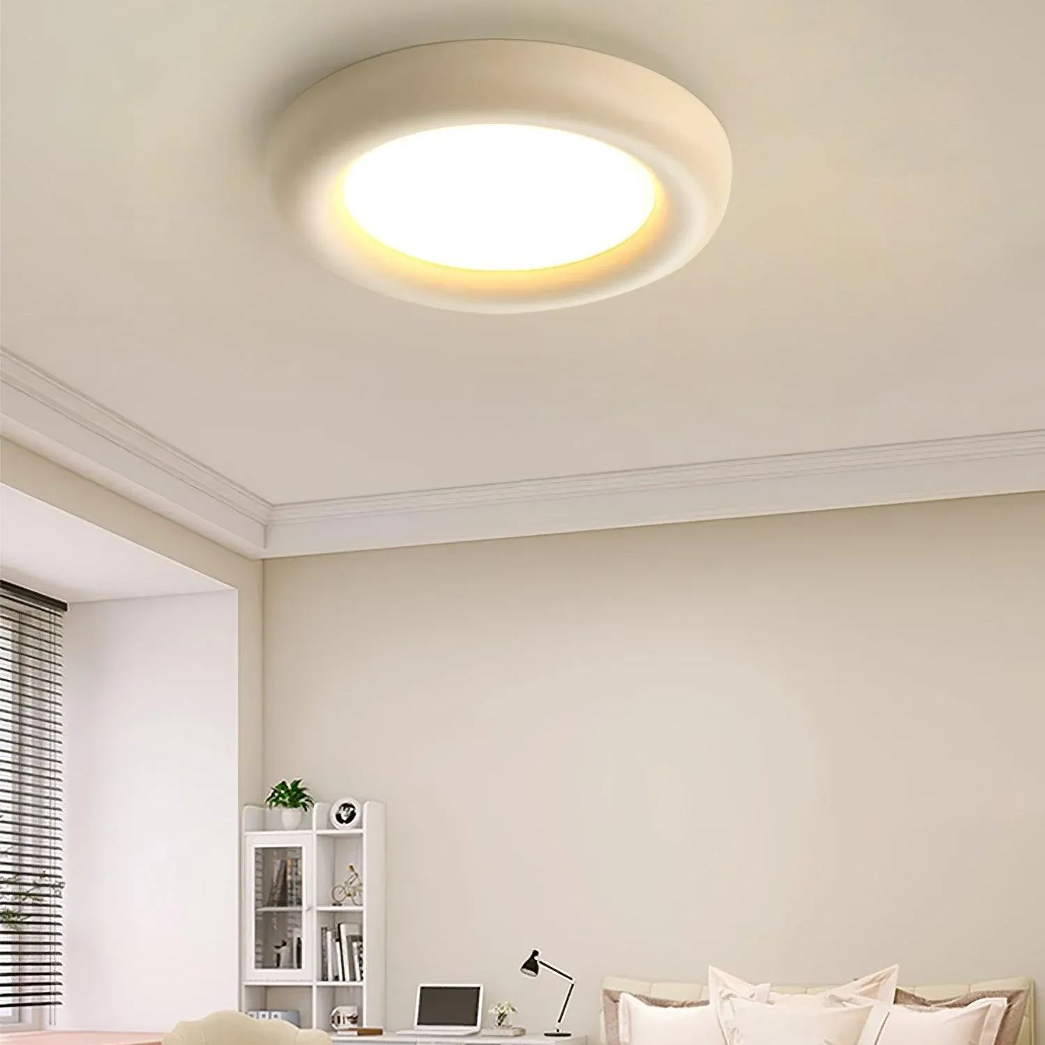 Quinn Modern Round LED Acrylic Ceiling Light Bedroom Living Room