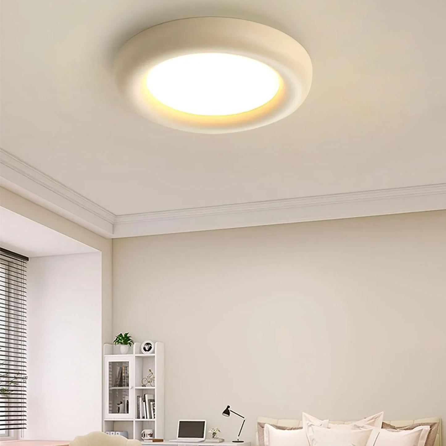 Quinn Modern Round LED Acrylic Ceiling Light Bedroom Living Room
