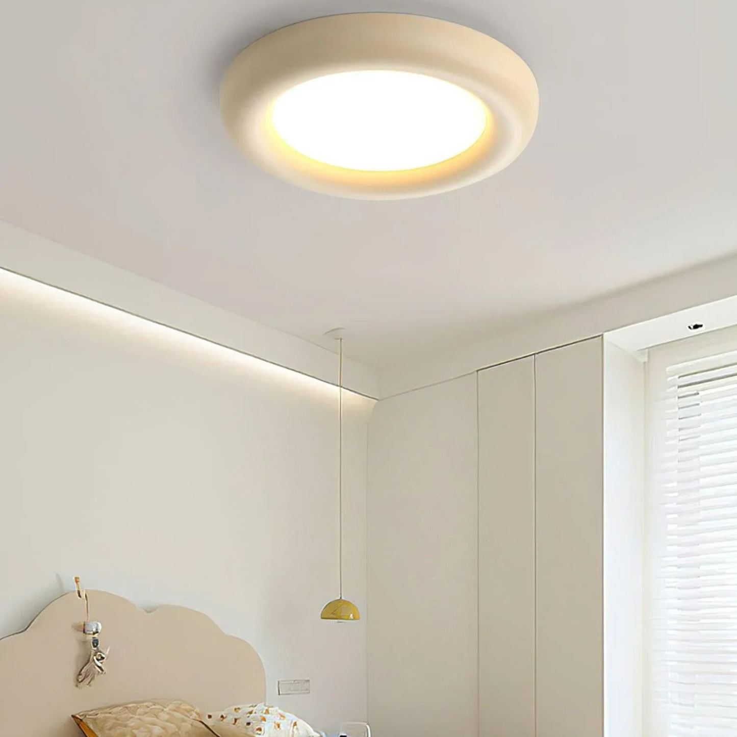 Quinn Modern Round LED Acrylic Ceiling Light Bedroom Living Room