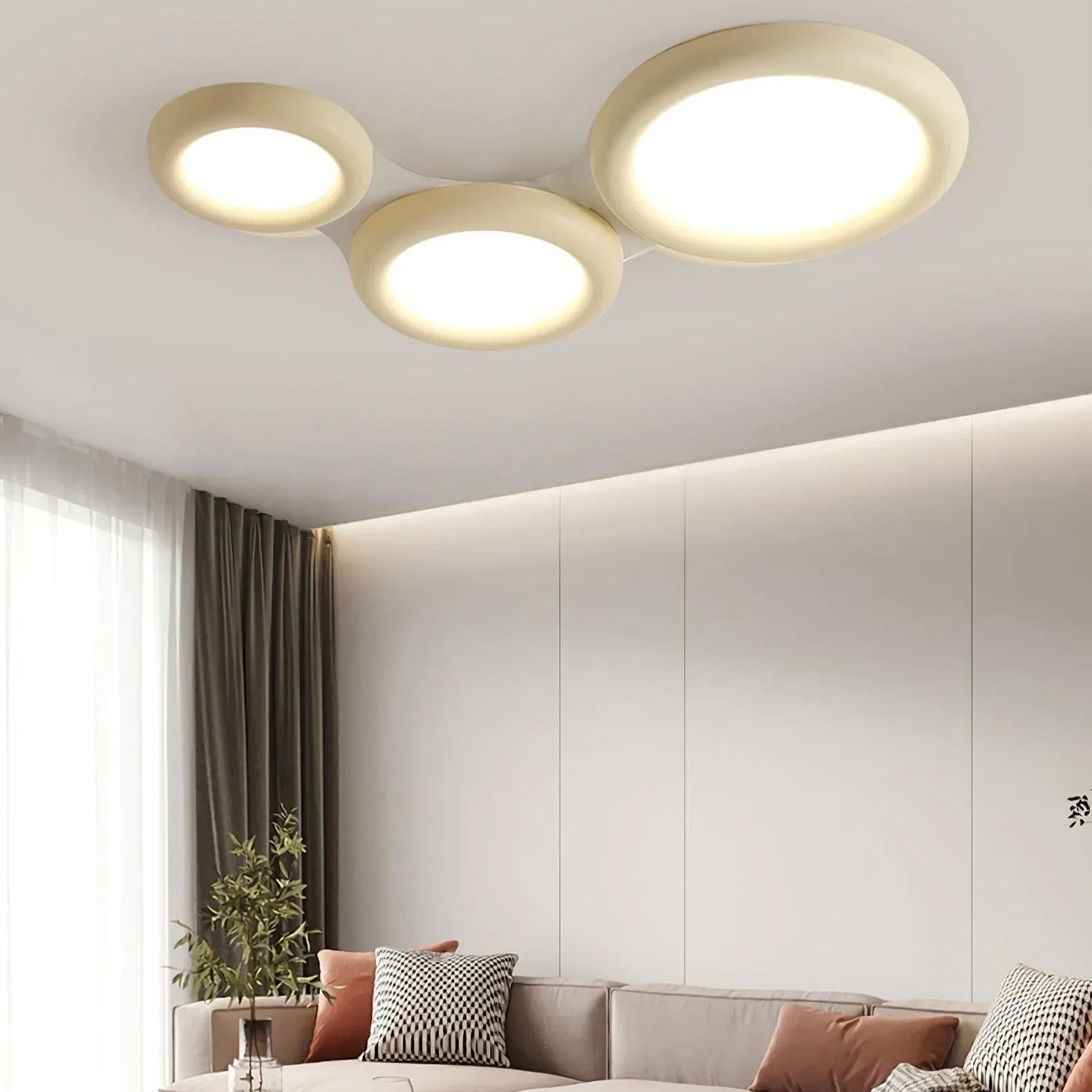 Quinn Modern Round LED Acrylic Ceiling Light Bedroom Living Room