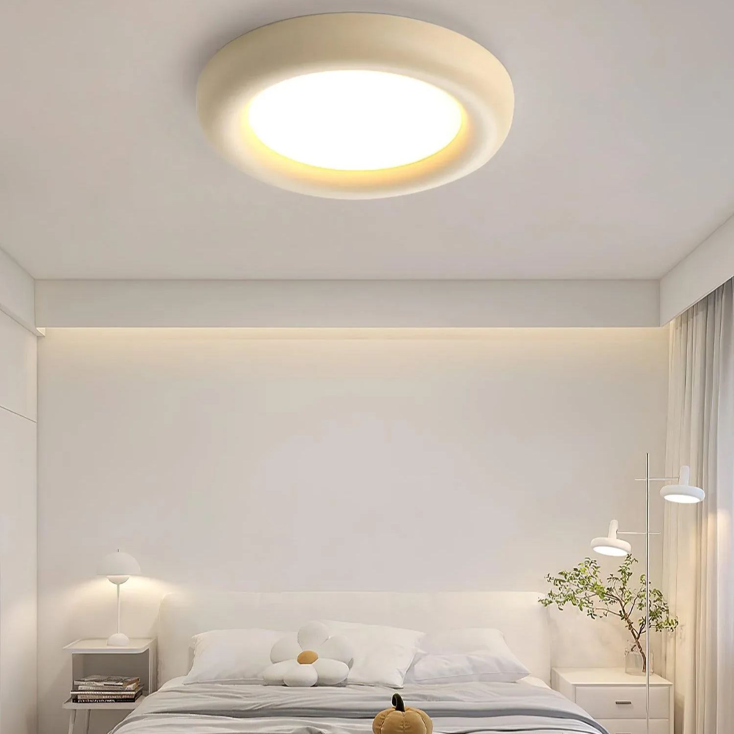 Quinn Modern Round LED Acrylic Ceiling Light Bedroom Living Room