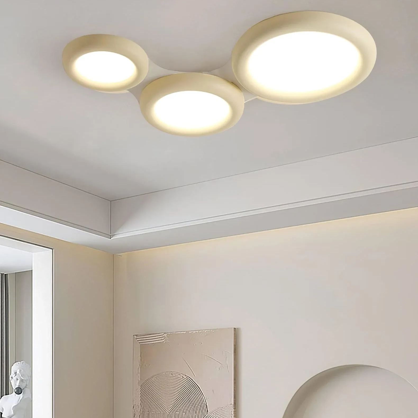 Quinn Modern Round LED Acrylic Ceiling Light Bedroom Living Room